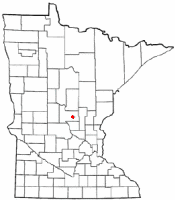 Location of Pierz, Minnesota
