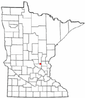 Location of Princeton, Minnesota