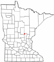 Location of Vineland, Minnesota