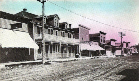 West side of Main Street, Mabel Minnesota, 1911