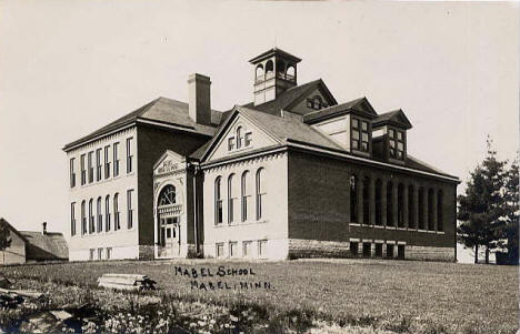 Mabel School, Mabel Minnesota, 1914