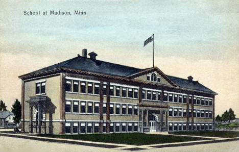 School, Madison Minnesota, 1910's