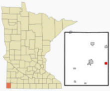 Location of Magnolia, Minnesota