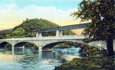 Red Jacket Bridges, Mankato Minnesota, 1916