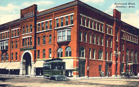 Saulpaugh Hotel, Mankato Minnesota, 1908