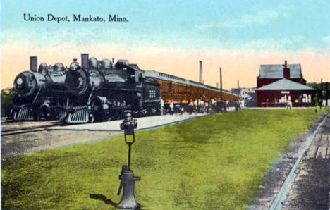 Union Depot, Mankato Minnesota, 1914