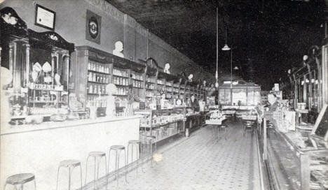 Interior of Laack Drug Store, Mankato Minnesota, 1910's