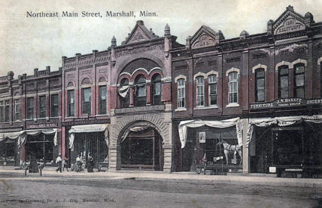 Northeast Main Street, Marshall Minnesota, 1910's
