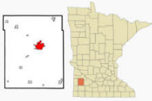 Location of Marshall, Minnesota