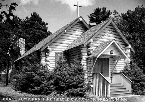 Grace Lutheran Pine Needle Church, McGregor Minnesota, 1955