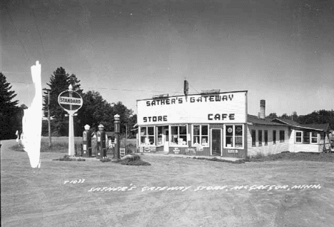Sather's Gateway Store, McGregor Minnesota, 1956