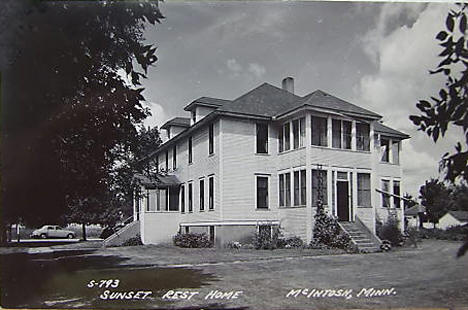 Sunset Rest Home, McIntosh, Minnesota, 1940's