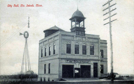 Fire Department, McIntosh Minnesota, 1910