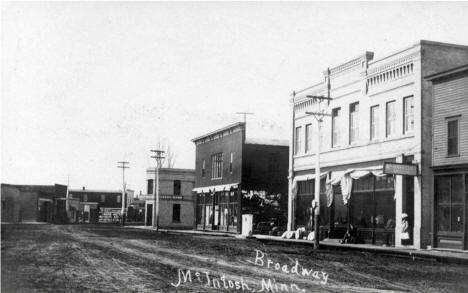 Broadway, McIntosh Minnesota, 1910