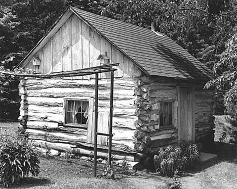 Ole Bakken homestead cabin near McIntosh, Polk County, 1959
