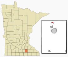 Location of Medford, Minnesota