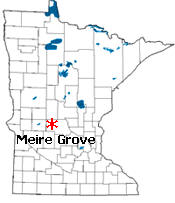 Location of Meire Grove Minnesota