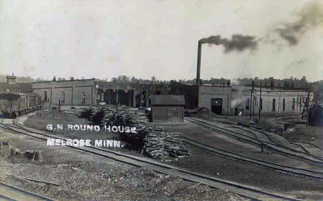 Great Northern Roundhouse, Melrose Minnesota, 1910's