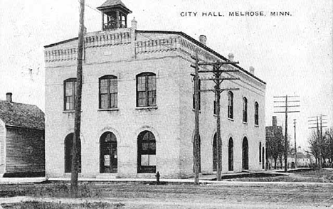 City Hall, Melrose Minnesota, 1910