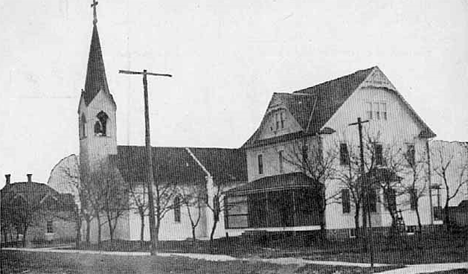 St. Patrick's Church and Parish House, Melrose Minnesota, 1920