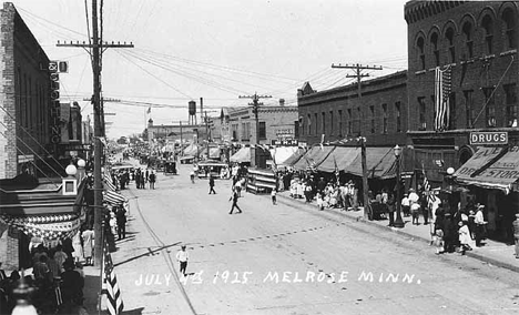 Fourth of July celebration, Melrose Minnesota, 1925