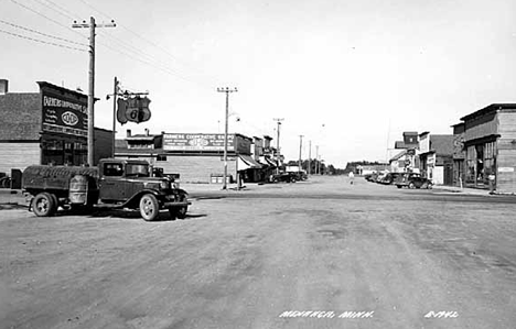 Main Street, Menahga Minnesota, 1940's
