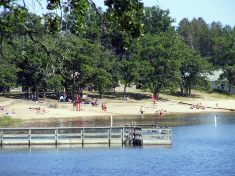 Beach on Spirit Lake in Menahga Minnesota, 2007