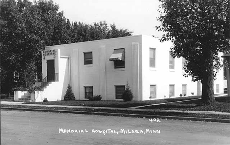 Memorial Hospital, Milaca Minnesota, 1940