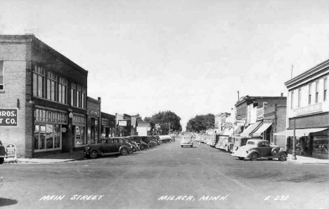 Main Street, Milaca Minnesota, 1930's