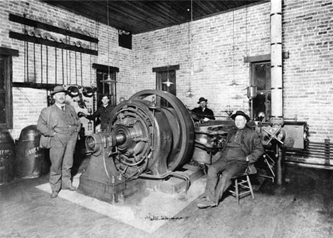 Electric power plant operated at Milaca School, Milaca Minnesota, 1900
