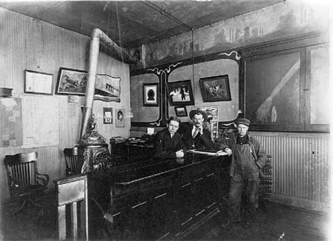 Erickson & Anderson Land Company office, Milaca Minnesota, 1900