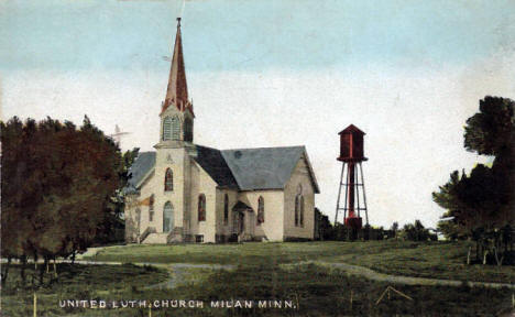 United Lutheran Church, Milan Minnesota, 1910