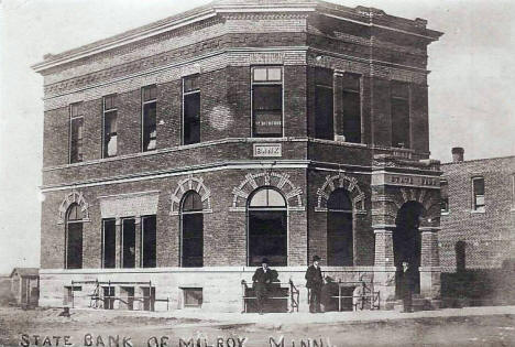 State Bank of Milroy, Milroy Minnesota, 1909