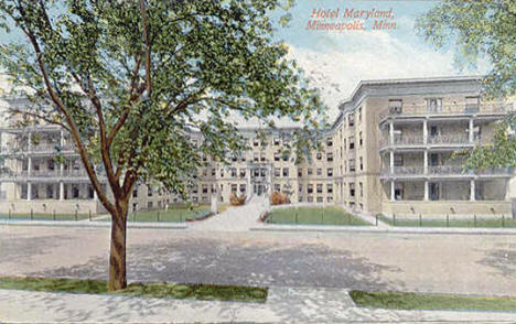 Maryland Hotel, Minneapolis Minnesota, 1917