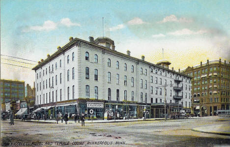 Nicollet Hotel and Temple Court, Minneapolis Minnesota, 1900's
