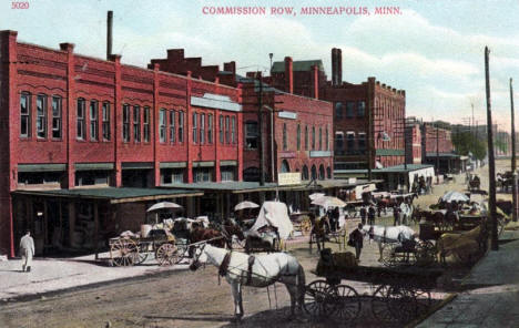 Commission Row, Minneapolis Minnesota, 1909
