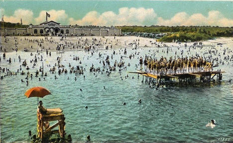 Beach at Lake Nokomis, Minneapolis Minnesota, 1920's