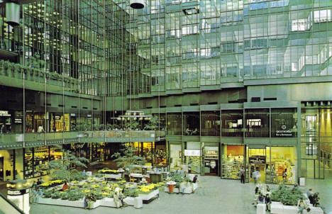 Crystal Court in the IDS Center, Minneapolis Minnesota, 1970's