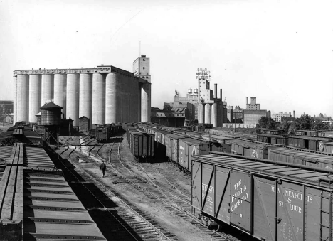Railroad Yard and Milling District, Minneapolis Minnesota, 1939