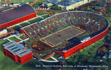 Memorial Stadium, University of Minnesota, Minneapolis Minnesota, 1940