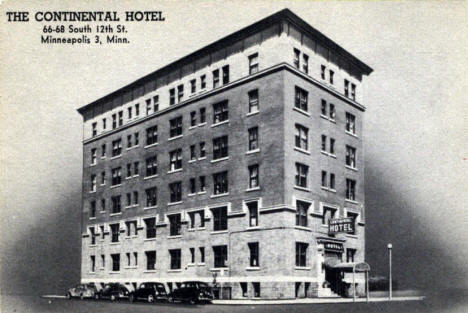 Continental Hotel, Minneapolis Minnesota, 1950's?