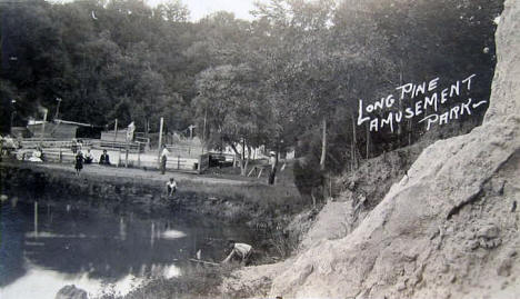 Long Pine Amusement Park on Lake Minneota, Minneota Minnesota, 1912