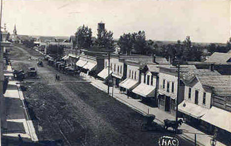 Street scene, Minneota Minnesota, 1911