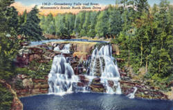 Gooseberry Falls on Minnesota's North Shore of Lake Superior, 1949