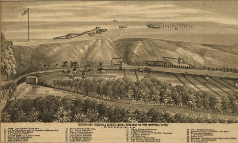 View of Montevideo Minnesota, 1874