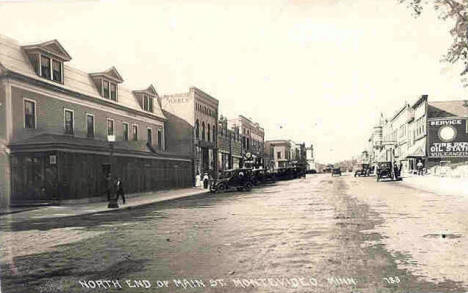 North End of Main Street, Montevideo Minnesota, 1920