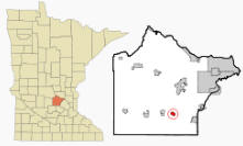 Location of Montrose, Minnesota