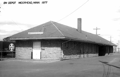 Burlington Northern Depot, Moorhead Minnesota, 1977