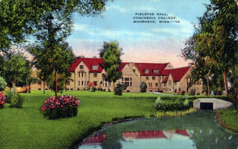 Fjelstad Hall at Concordia College in Moorhead Minnesota, 1940's