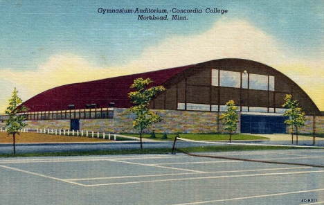 Gymnasium and Auditorium, Concordia College, Moorhead Minnesota, 1954